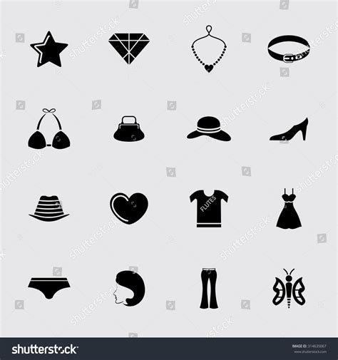 Fashion Icon Set Stock Vector Royalty Free 314635067 Shutterstock