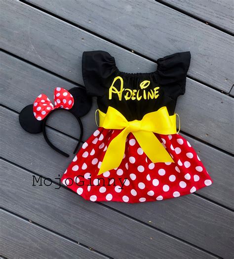 Mickey Mouse Minnie Dress For Women Girl Baby Disney Birthday Etsy Canada