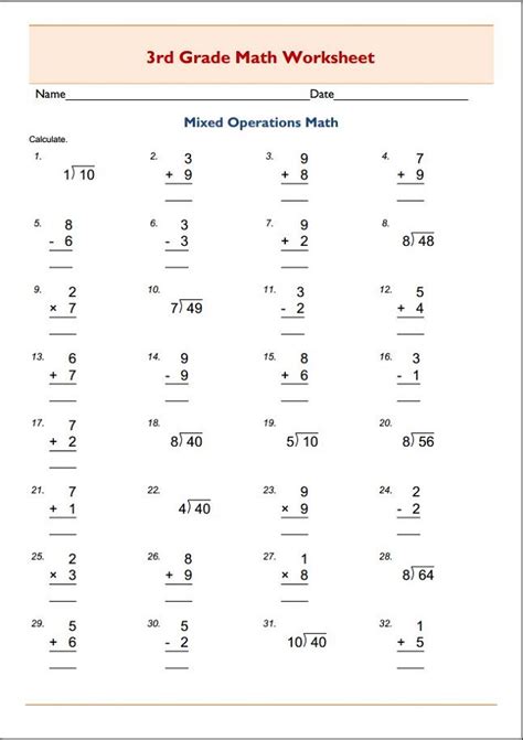 Give your child a boost using our free, printable 3rd grade math worksheets. Free 3rd Grade Math Students | Activity Shelter