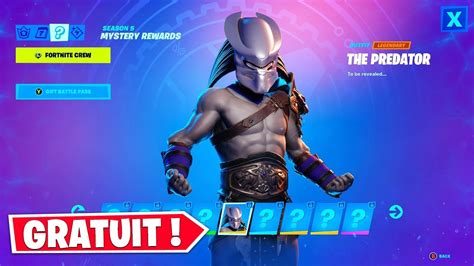 Comment Avoir Le Skin Predator Gratuitement Sur Fortnite Skin Secret Saison 5 Youtube