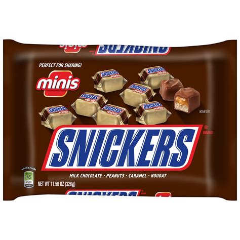 Snickers Original Minis Chocolate Candy Bars 115 Oz