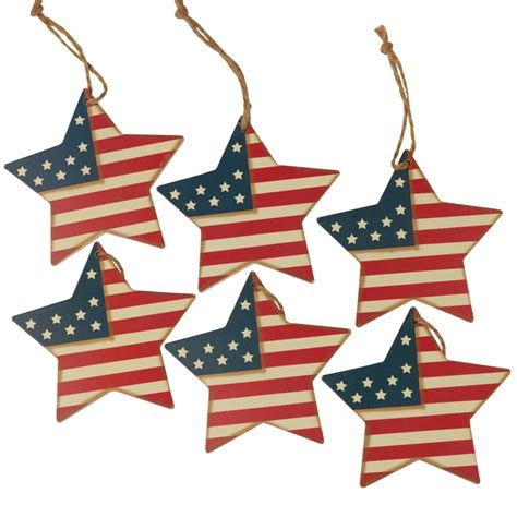 Americana Flag Star Ornaments Americana Decor Home Decor Factory