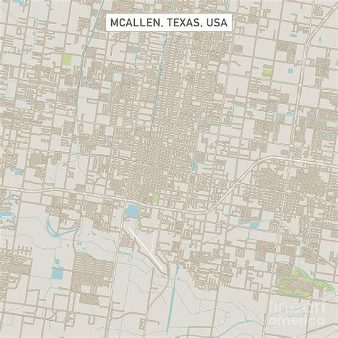 Mapa Mcallen Texas Estados Unidos
