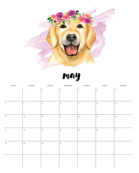 Free Printable 2023 Watercolor Animal Calendar The Cottage Market