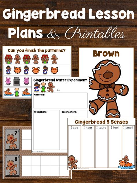 Gingerbread Man Theme Preschool Classroom Lesson Plans Preschool
