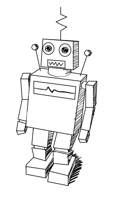 As far as i can tell it seems like it is a little cute, harmless robot. How to Draw a Classic Robot - Step by Step