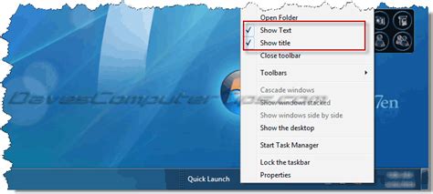 Add The Quick Launch Toolbar To Windows 7 Daves Computer Tips
