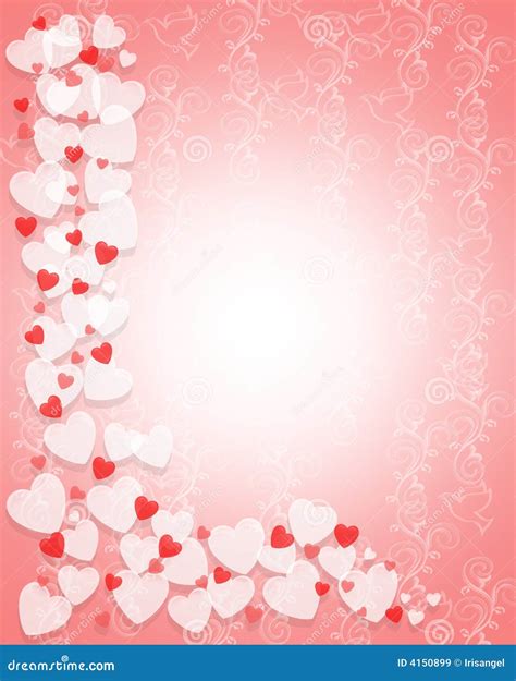 Valentines Day Hearts Border Royalty Free Stock Images Image 4150899