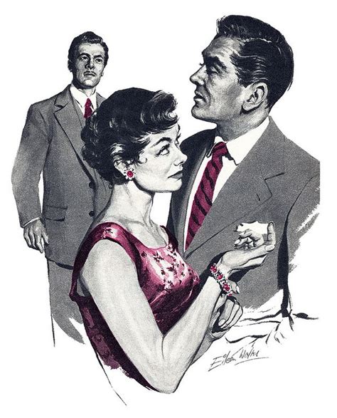 1956 Illustration By Eileen Walton Magazine Illustration Retro Illustration Vintage Illustration