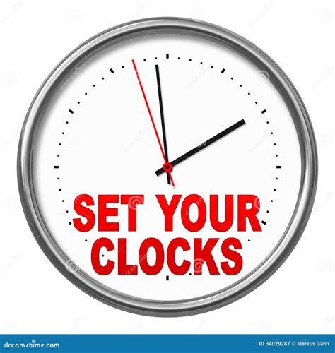 Set Your Clocks Royalty Free Stock Photography Image 34029287