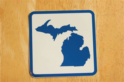 Michigan Vinyl Decal Michigan Car Window Sticker Etsy