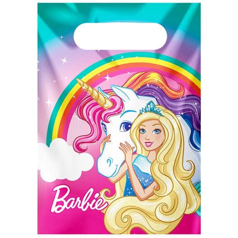 Barbie Dreamtopia Plastic Loot Bags Party Bags Boutique