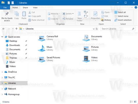 Set Default Save Location For Library In Windows 10
