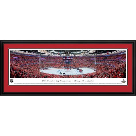 Chicago Blackhawks 2015 Stanley Cup Champions Deluxe Framed Panoramic
