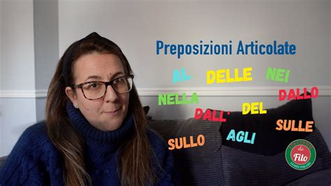 Prepositions Articles In Italian Preposizioni Articolate F53