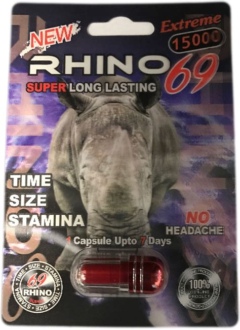 Rhino 69 15000 Extreme Male Sexual Enhancement Pill Rhino Platinum