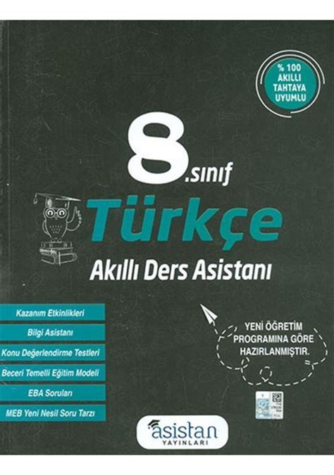 8 Sınıf Türkçe Akıllı Ders Asistan Yayınları Fiyatları Ve Özellikleri