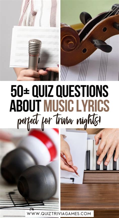 50 Music Lyrics Quiz Questions And Answers Quiz Trivia Games
