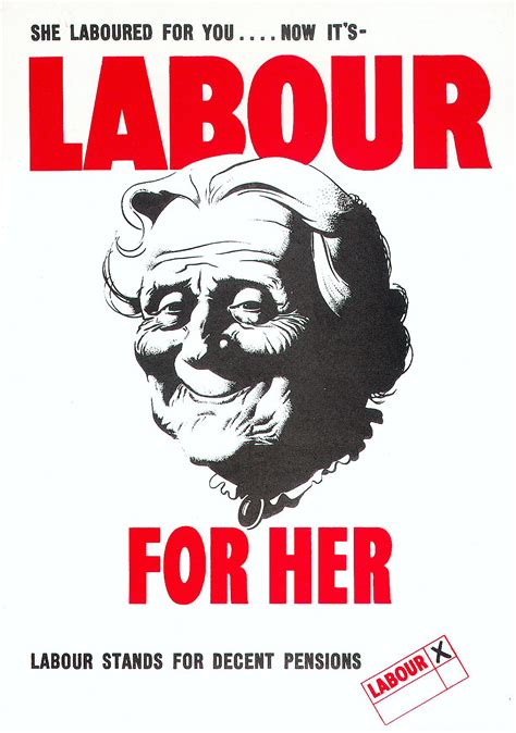 Labour For Her Historic Labour Poster From The 1945 General Election