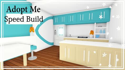 Modern Turquoise Kitchen Speed Build Adopt Me Roblox Youtube