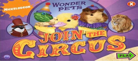 Wonder Pets Join The Circus Download Game For Kids In Which They Help