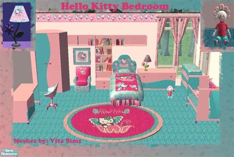 The Sims Resource Hello Kitty Bedroom Set