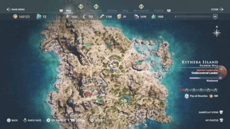 All Loot Treasure And Ancient Tablet Locations Kythera Island All