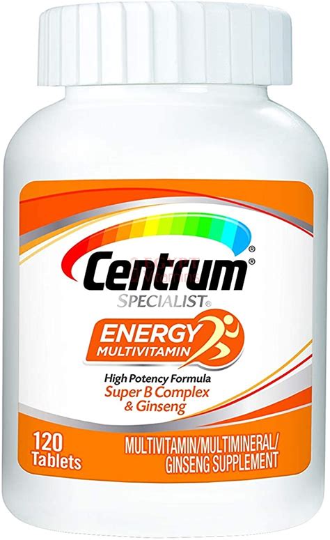 20e is one of the most widely researched nutrients used by top. Centrum Specialist Energy Complete Multivitamin ...