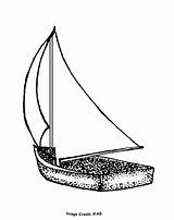 Coloring Sailboat Printable Clipart Colouring Cliparts Sheets Library Favorites sketch template