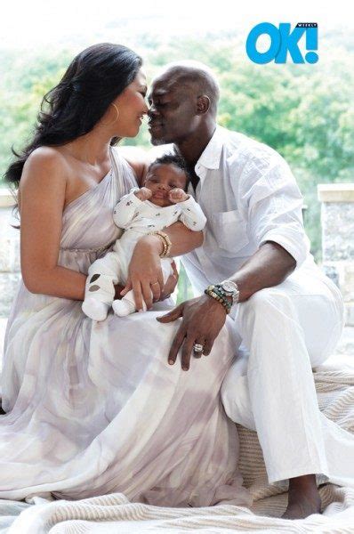 So Adorable Djimon Hounsou And Kimora Lee Present Baby