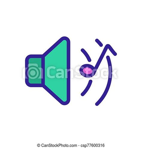The volume level of the vector icon. isolated contour symbol illustration. The volume level of ...