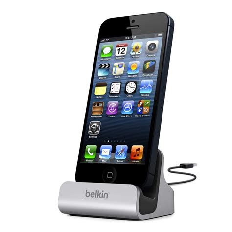 Belkin mobile phone charging docks. Belkin Lightning Lade/Sync-Dockingstation für Apple ...
