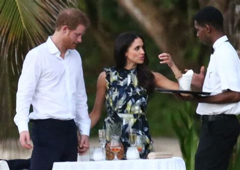 Prince Harry And Meghan Markle Show Sweet Pda At His Friends Jamaican
