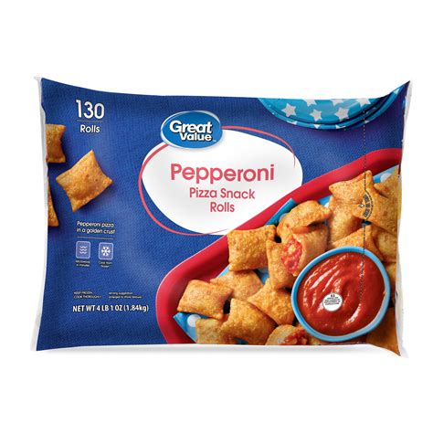 Great Value Pizza Snack Roll Pepperoni 65 Oz 130 Count