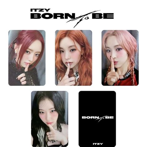 Itzy Born To Be All Member Photocards Pc Template Digital Download Itzy
