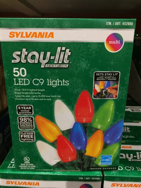 Sylvania Stay Lit LED C Lights CostcoChaser