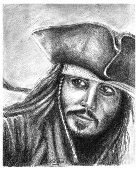 Jack Sparrow Sketch By Vivsters On Deviantart