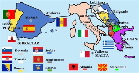 Profil Negara Negara Eropa Selatan