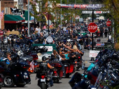 Hundreds Of Thousands Of Bikers Converged At The Massive Sturgis