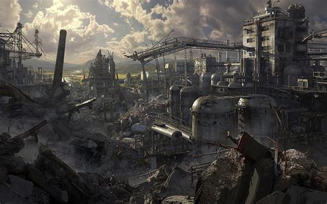 Dark Destroyed City Ruined City Hd Wallpaper Pxfuel