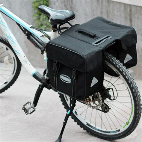 Mgaxyff Waterproof Outdoor Bike Bicycle Rear Seat Tail Storage Bag Rack Trunk Travel Double