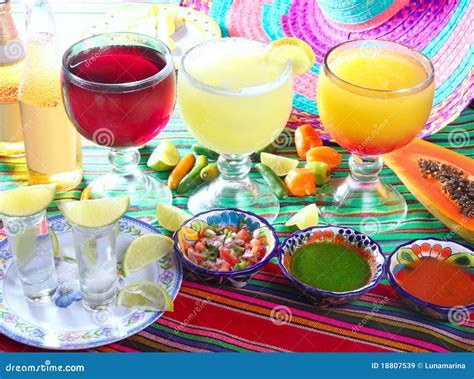Margarita Sex On The Beach Cocktail Beer Tequila Stock Image Image Of