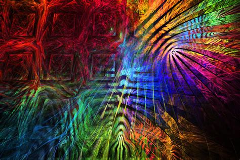 Colorful Psychedelic Abstract Fractal Art Photograph By