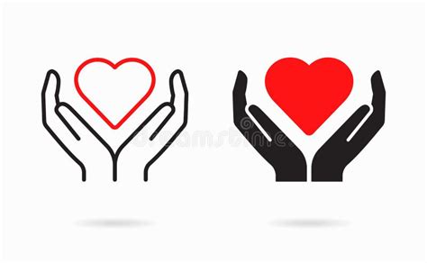 Icono De Caridad Símbolo De Solidaridad Ayuda Atención Ilustración