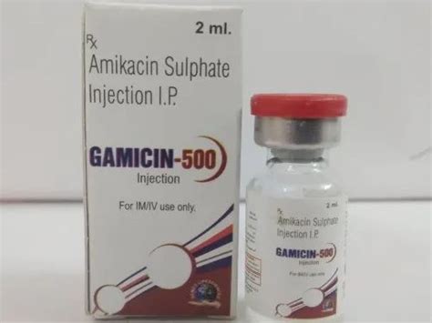 Gamicin Amikacin Sulphate Injection Ip 2 Ml Prescription Rs 115