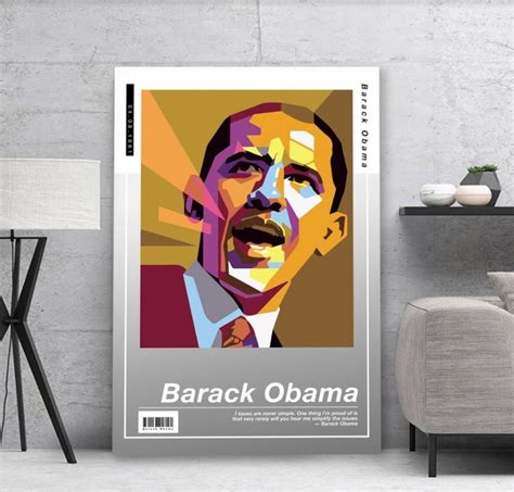 Barack Obama Poster Canvas Barack Obama Canvas Print Poster Etsy