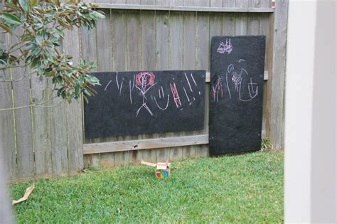 Outdoor Chalkboard Using Spray Paint Outdoor Chalkboard Chalkboard