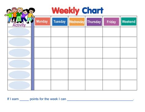 7 Best Images Of Weekly Sticker Charts Printable Free
