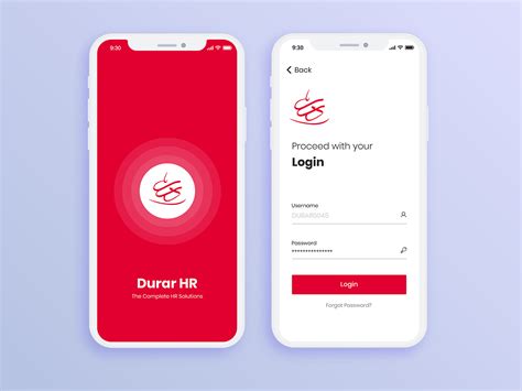 Durarhr Login Screen Ios App Design Mobile App Design Mobile App
