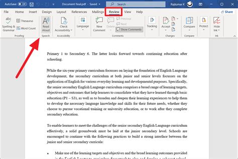 How To Use Microsoft Word Read Aloud Feature All Things How
